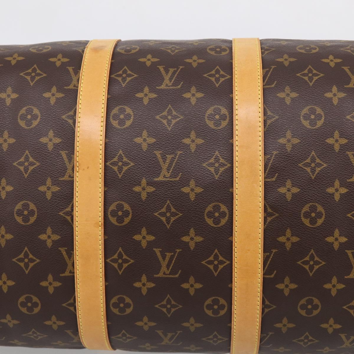 LOUIS VUITTON Monogram Keepall Bandouliere55 Boston Bag M41414 LV Auth 209521V