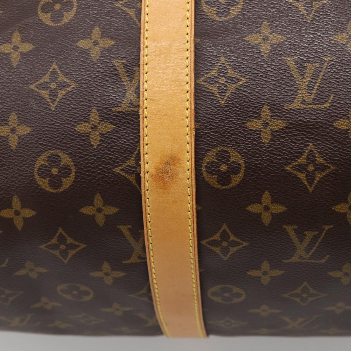 LOUIS VUITTON Monogram Keepall Bandouliere55 Boston Bag M41414 LV Auth 209521V