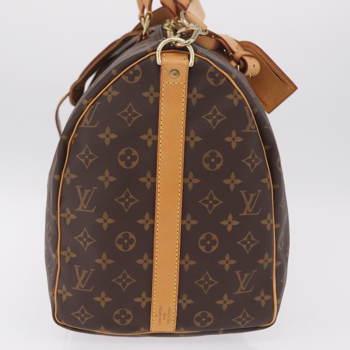 LOUIS VUITTON Monogram Keepall Bandouliere 50 Boston Bag M41416 LV Auth 209522V
