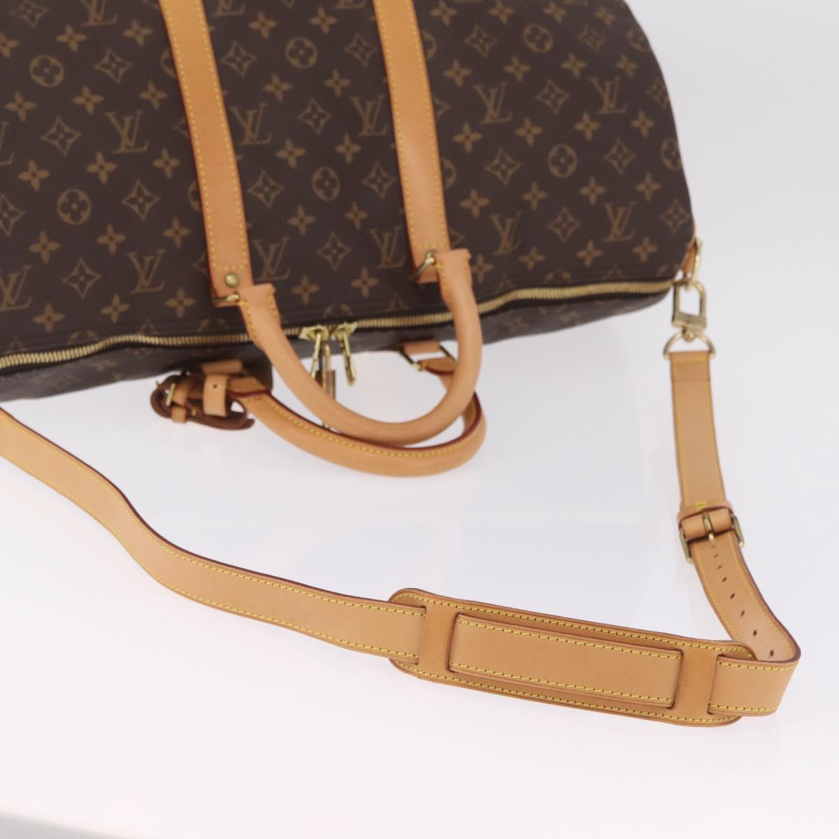 LOUIS VUITTON Monogram Keepall Bandouliere 50 Boston Bag M41416 LV Auth 209522V