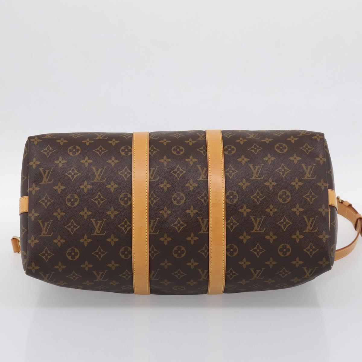 LOUIS VUITTON Monogram Keepall Bandouliere 45 Boston Bag M41418 LV Auth 209524V