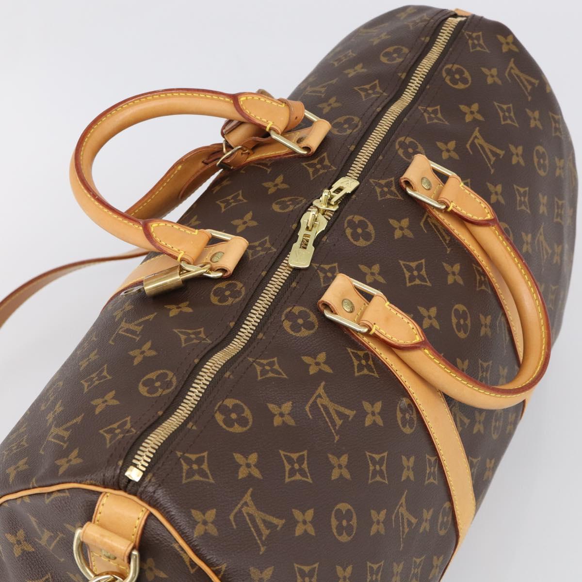 LOUIS VUITTON Monogram Keepall Bandouliere 45 Boston Bag M41418 LV Auth 209524V