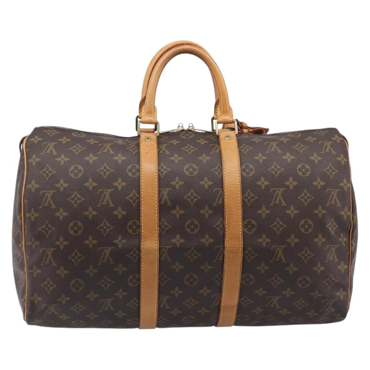 LOUIS VUITTON Monogram Keepall 45 Boston Bag M41428 LV Auth 209525A