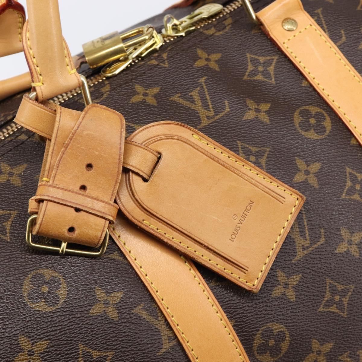 LOUIS VUITTON Monogram Keepall Bandouliere55 Boston Bag M41414 LV Auth 209526V