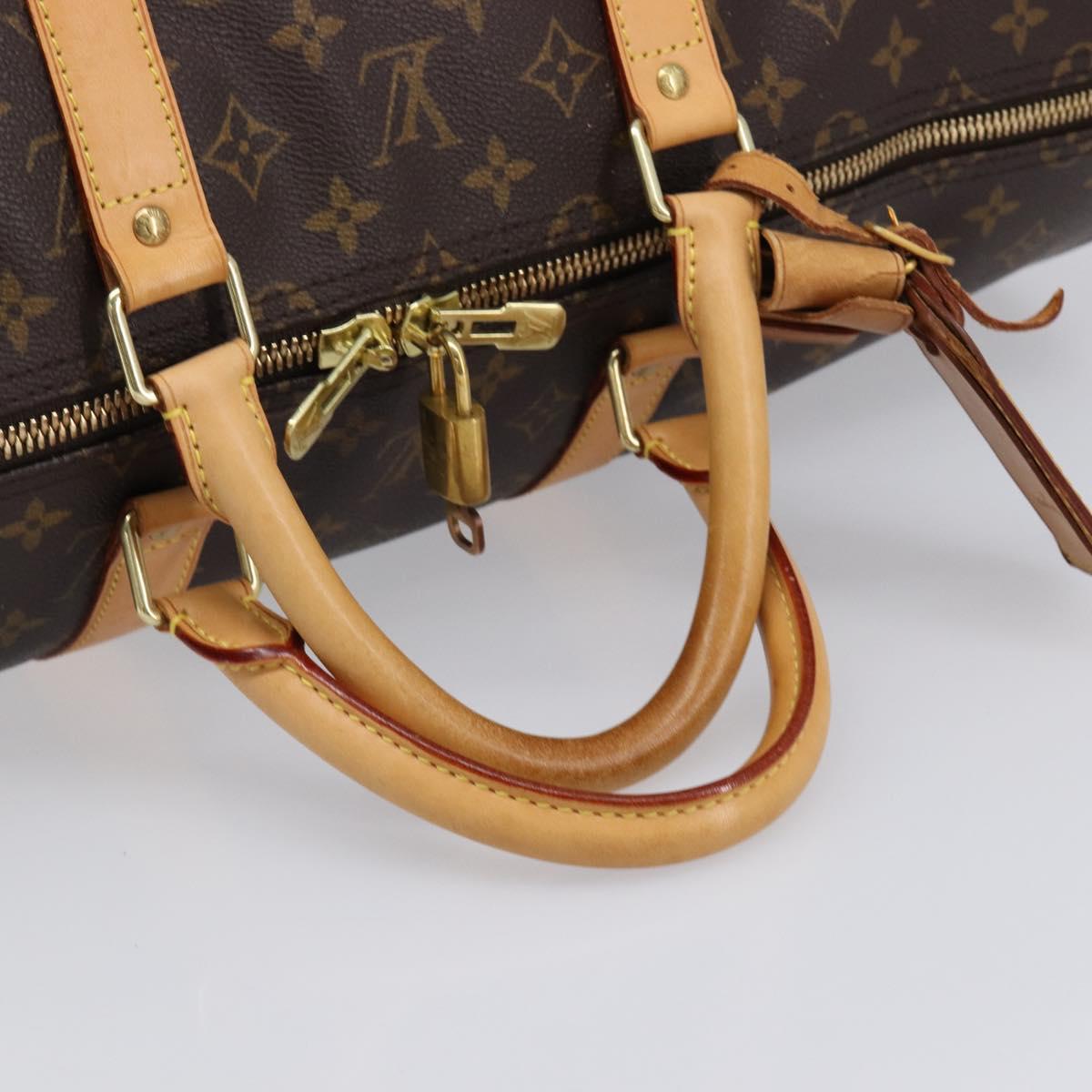 LOUIS VUITTON Monogram Keepall Bandouliere55 Boston Bag M41414 LV Auth 209526V