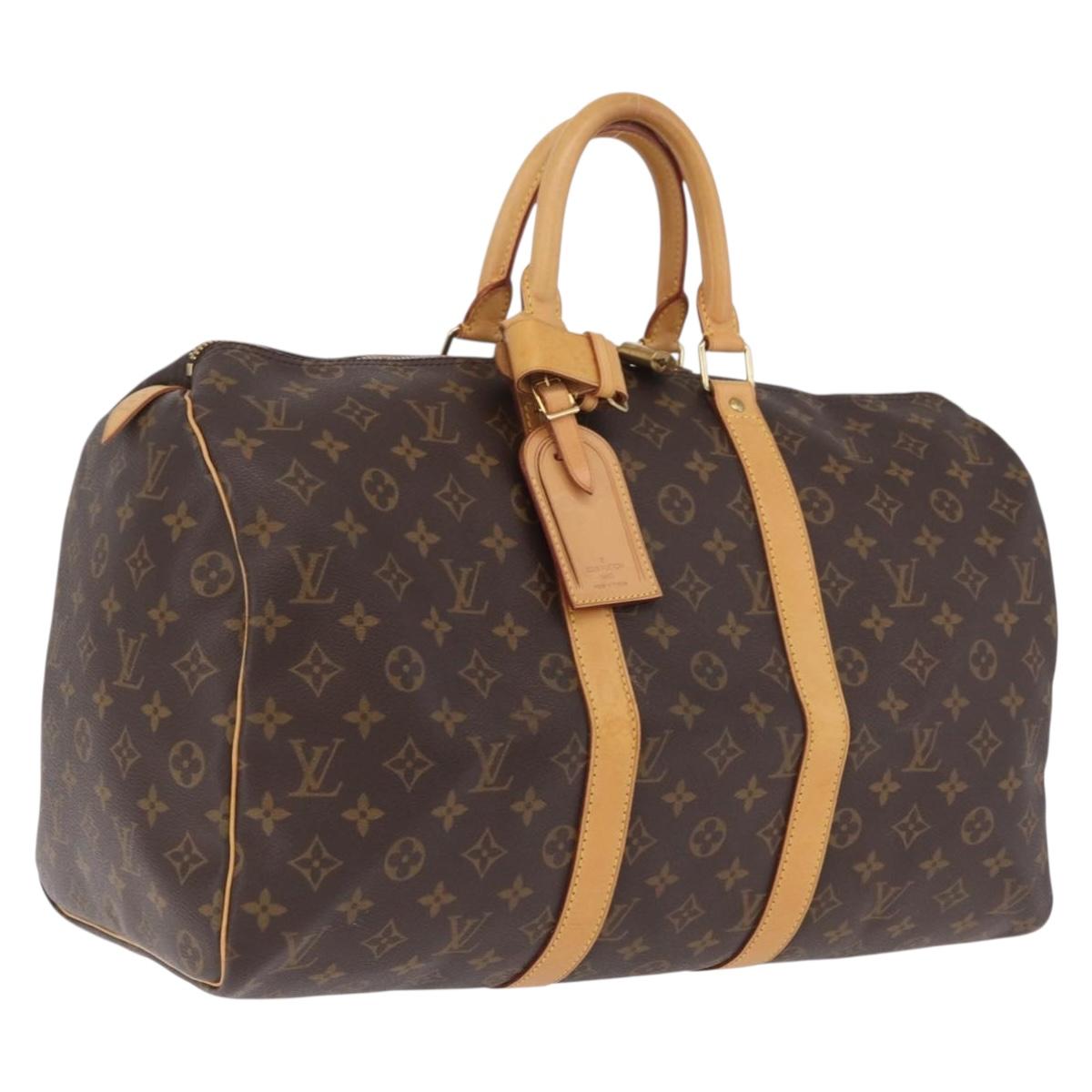 LOUIS VUITTON Monogram Keepall 45 Boston Bag M41428 LV Auth 209527V