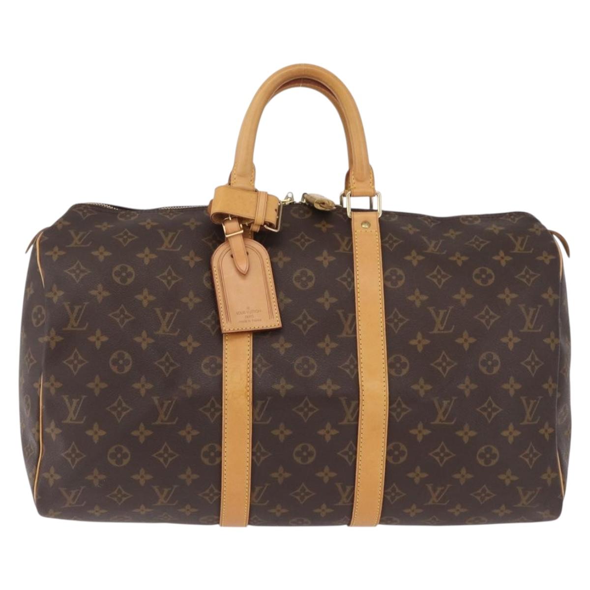 LOUIS VUITTON Monogram Keepall 45 Boston Bag M41428 LV Auth 209527V