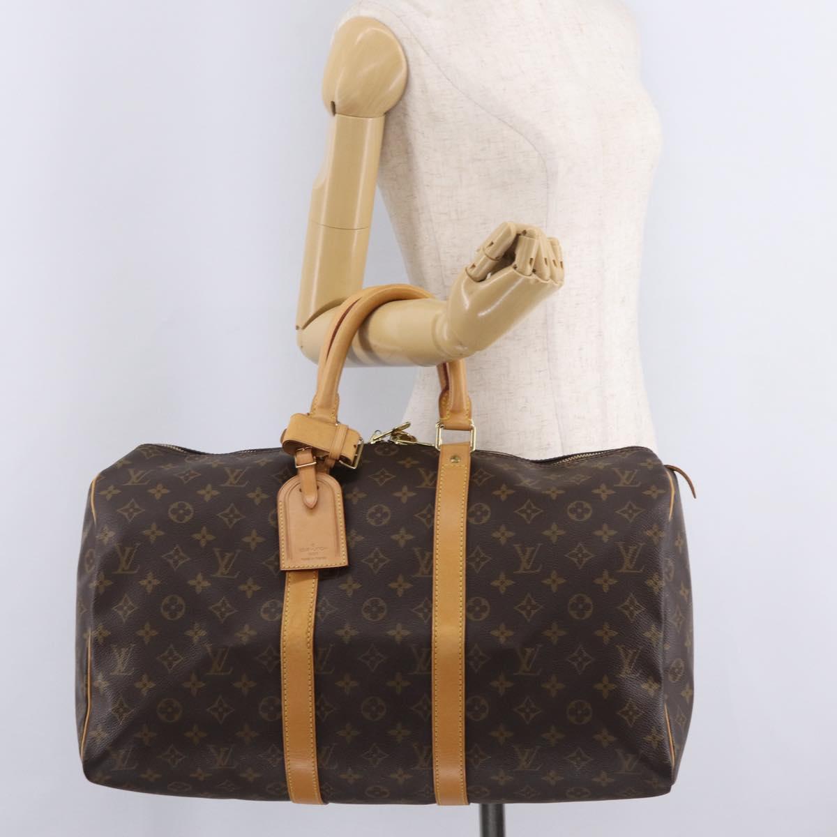 LOUIS VUITTON Monogram Keepall 45 Boston Bag M41428 LV Auth 209527V