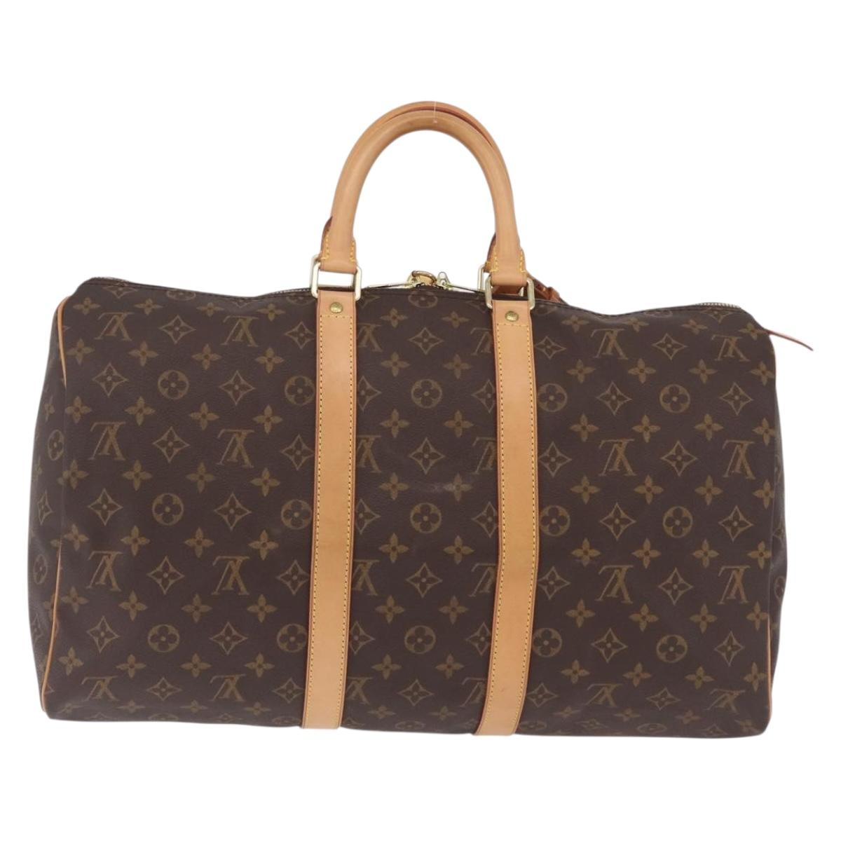 LOUIS VUITTON Monogram Keepall 45 Boston Bag M41428 LV Auth 209528V