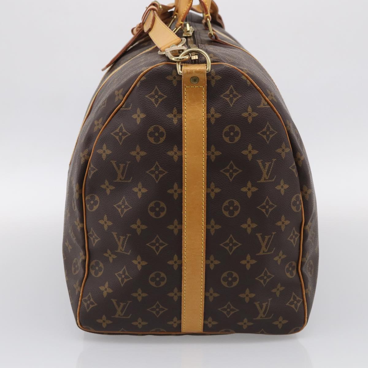 LOUIS VUITTON Monogram Keepall Bandouliere 60 Boston Bag M41412 LV Auth 209530V