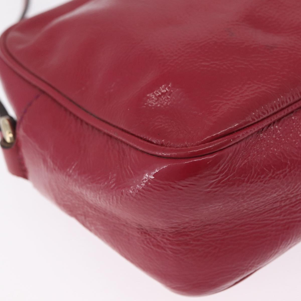 GUCCI Shoulder Bag Leather Pink Gold 308364 Auth 209533A
