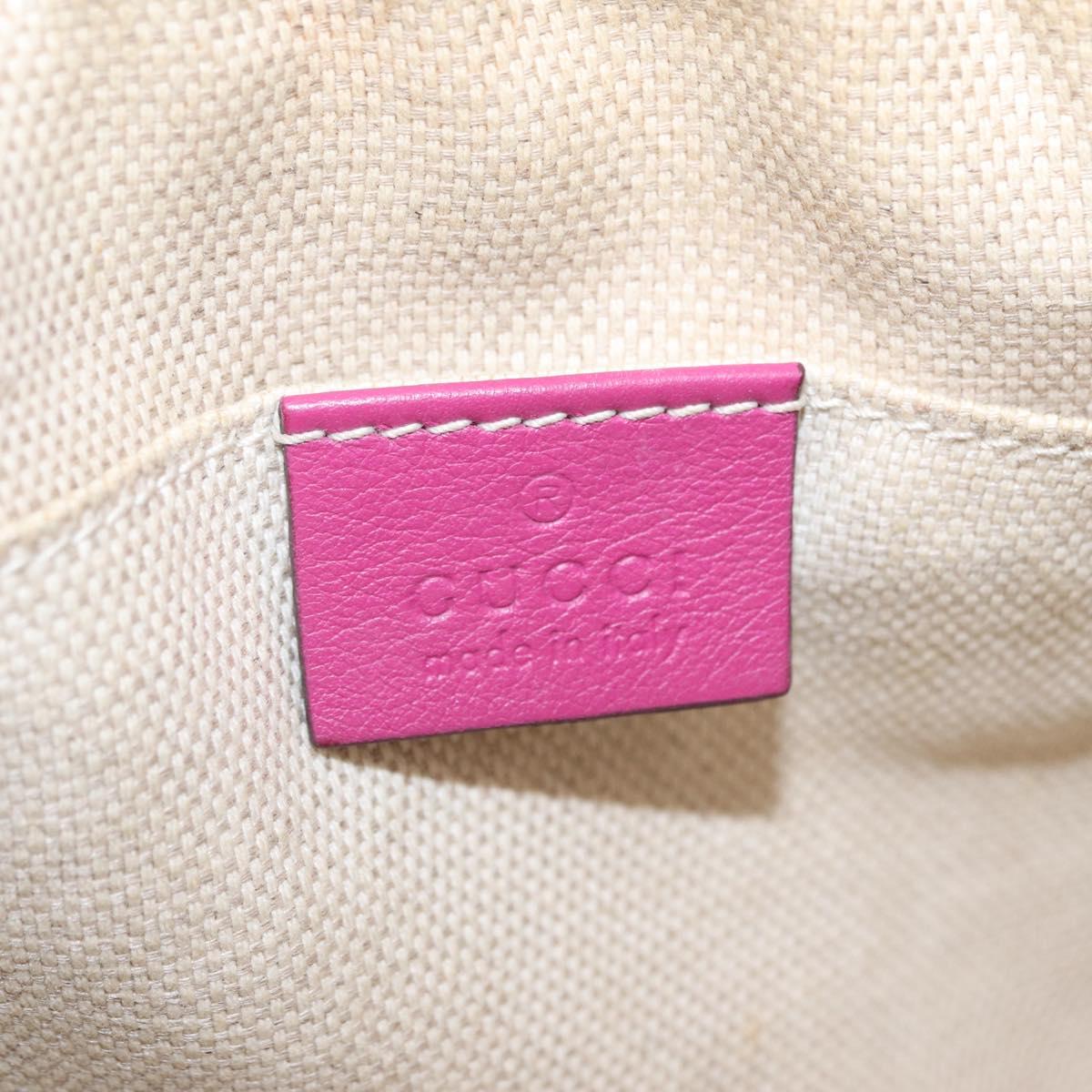 GUCCI Shoulder Bag Leather Pink Gold 308364 Auth 209533A