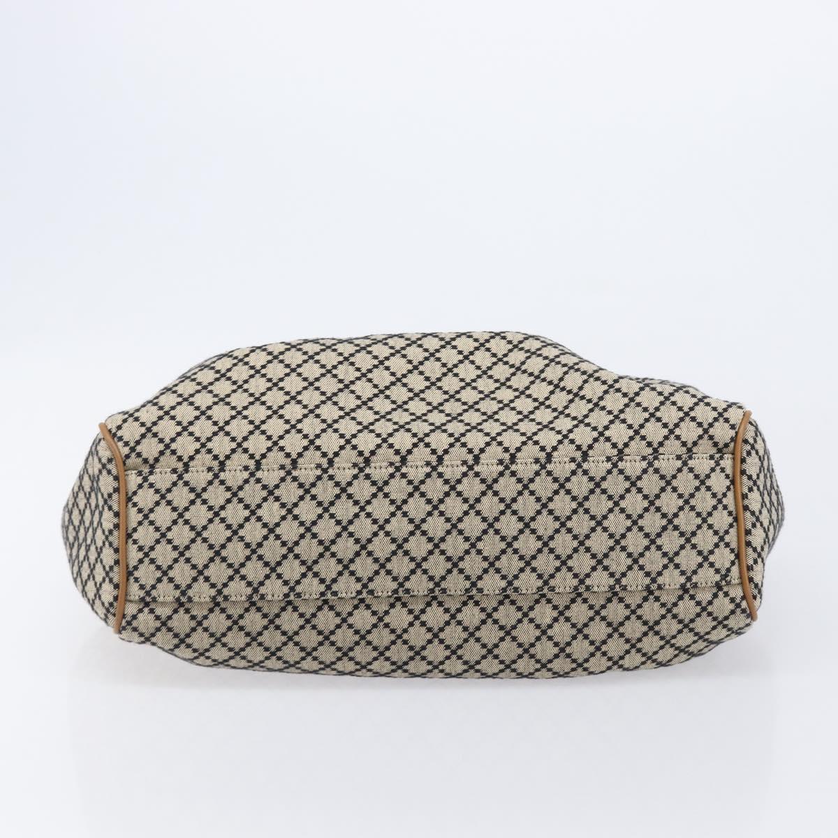 GUCCI Diamante GG Canvas Sukey Hand Bag Beige Gold 211944 Auth 209539V