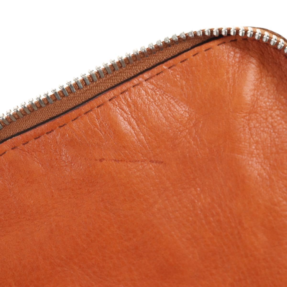 Chloe Paddington Hand Bag Leather Orange Gold Silver Auth 209544V