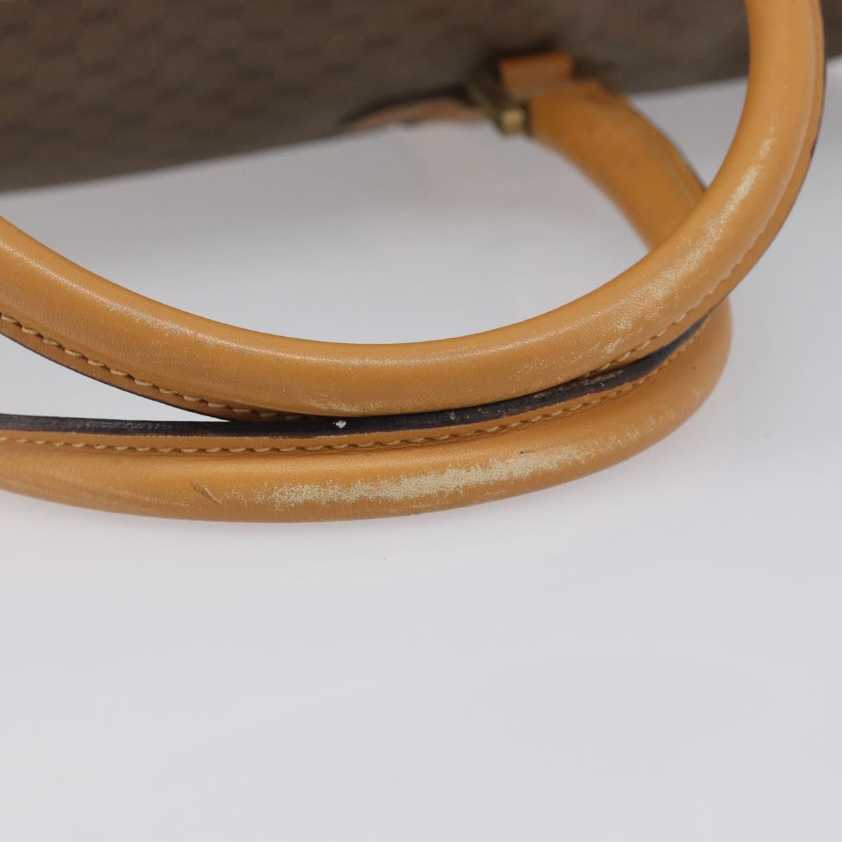 GUCCI Micro GG Supreme Boston Bag PVC Beige Gold 012 067 0027 Auth 209545A