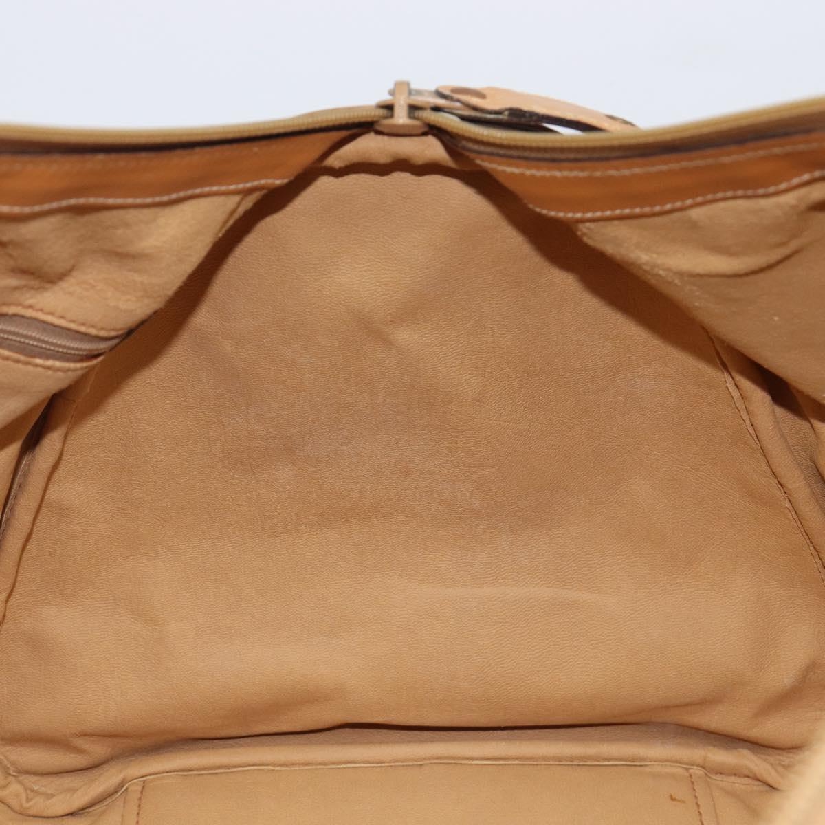 GUCCI Micro GG Supreme Boston Bag PVC Beige Gold 012 067 0027 Auth 209545A