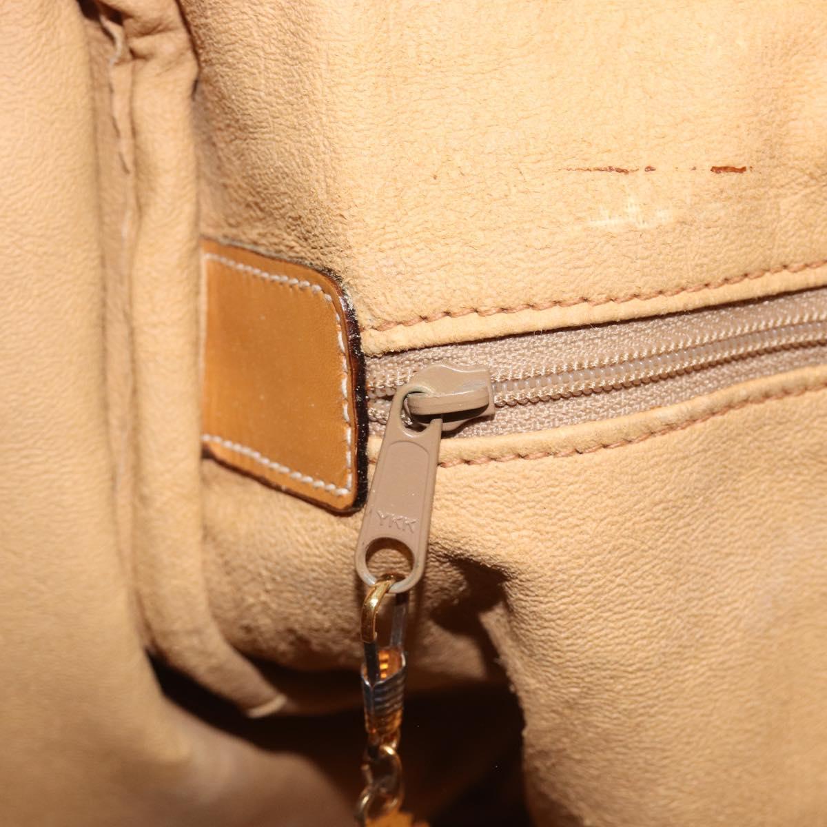 GUCCI Micro GG Supreme Boston Bag PVC Beige Gold 012 067 0027 Auth 209545A