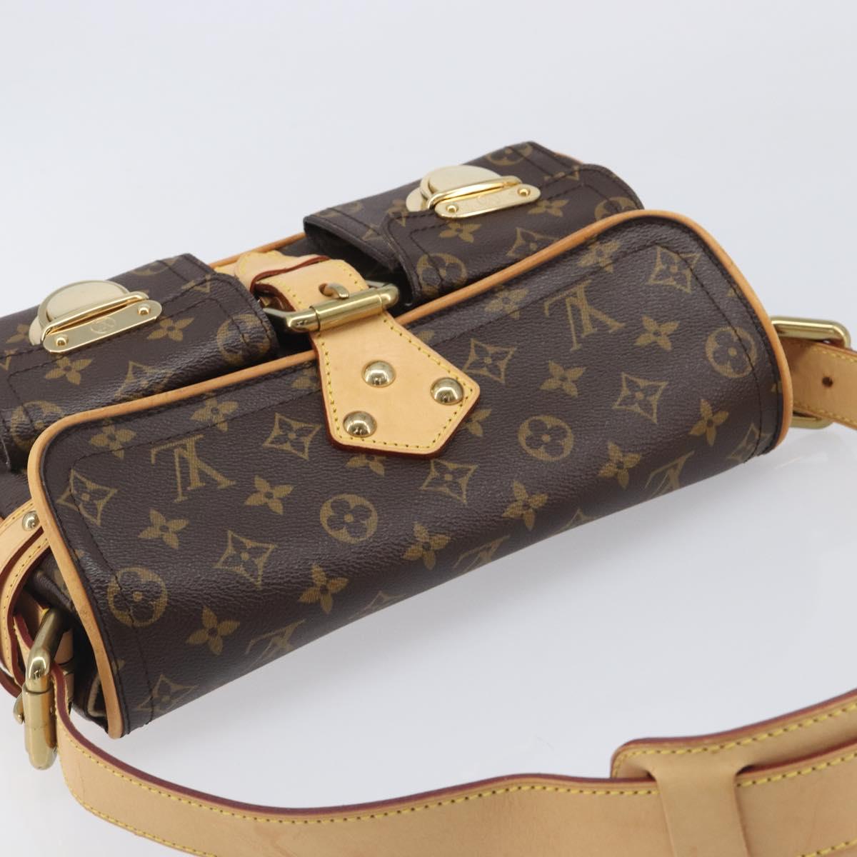 LOUIS VUITTON Monogram Hudson PM Shoulder Bag M40027 LV Auth 209564V