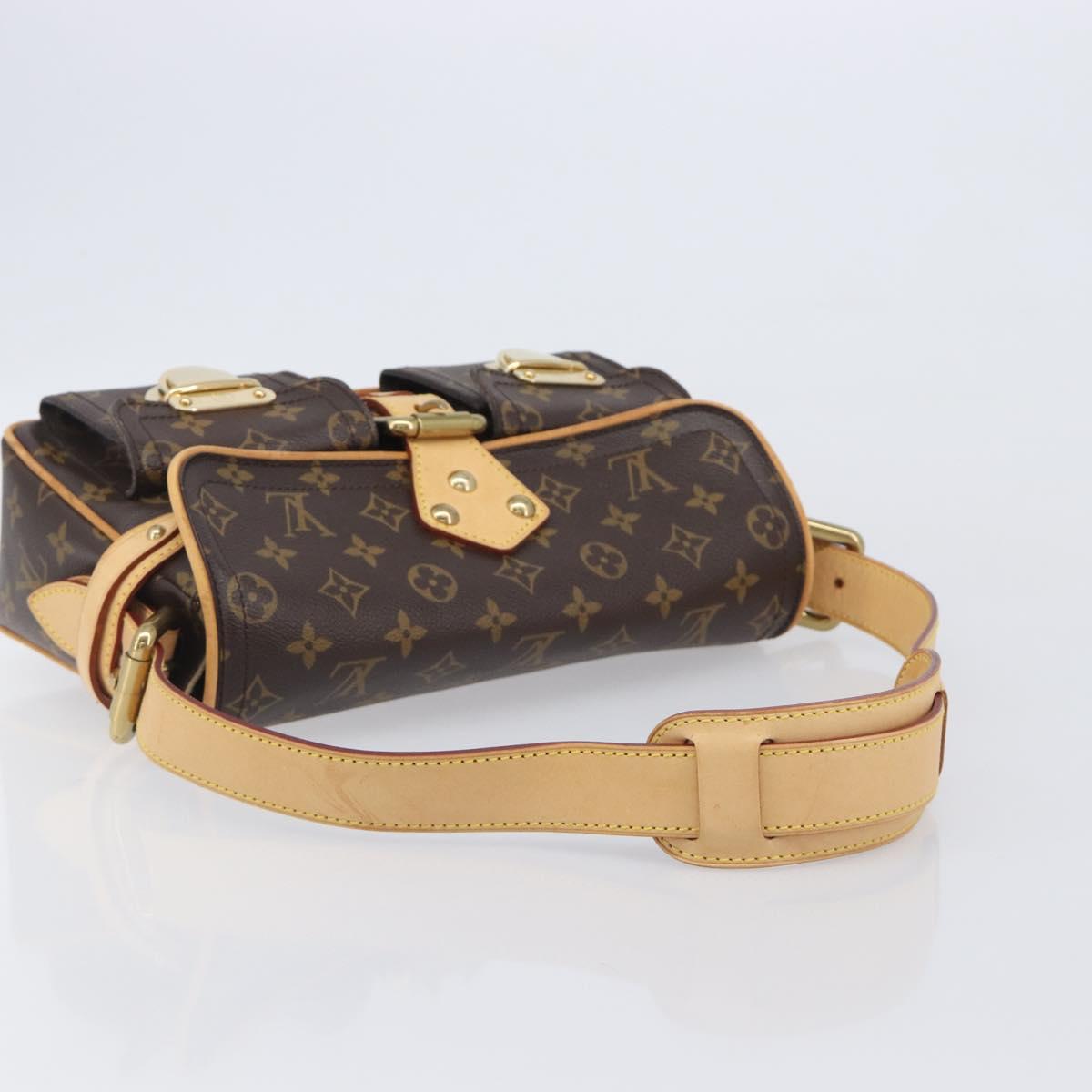 LOUIS VUITTON Monogram Hudson PM Shoulder Bag M40027 LV Auth 209564V
