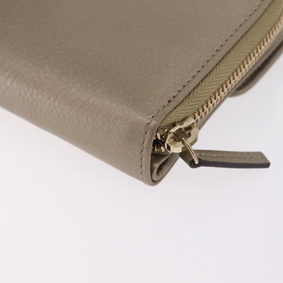 GUCCI Long Wallet Leather Gold 347112 Auth 209572A