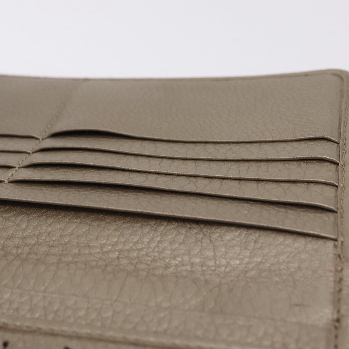 GUCCI Long Wallet Leather Gold 347112 Auth 209572A