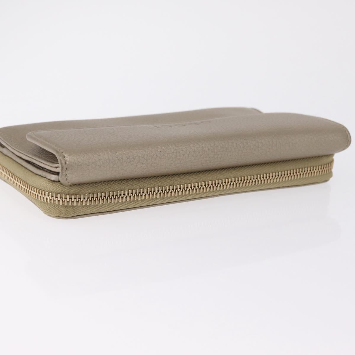 GUCCI Long Wallet Leather Gold 347112 Auth 209572A