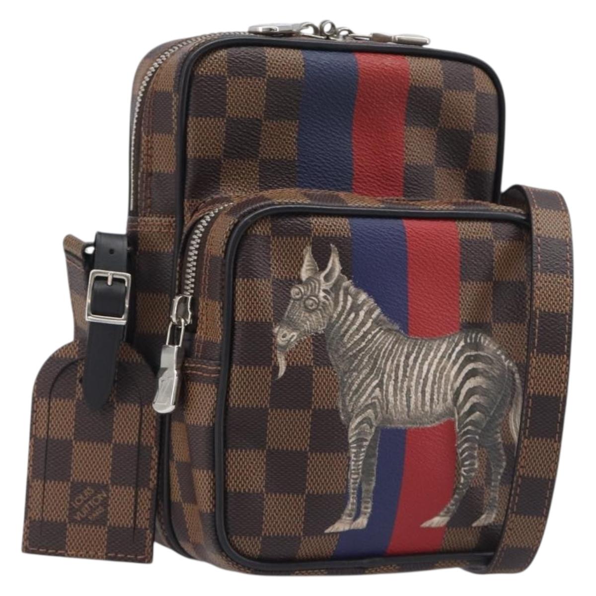 LOUIS VUITTON Damier Ebene Amazon Shoulder Bag N42703 LV Auth 209583M