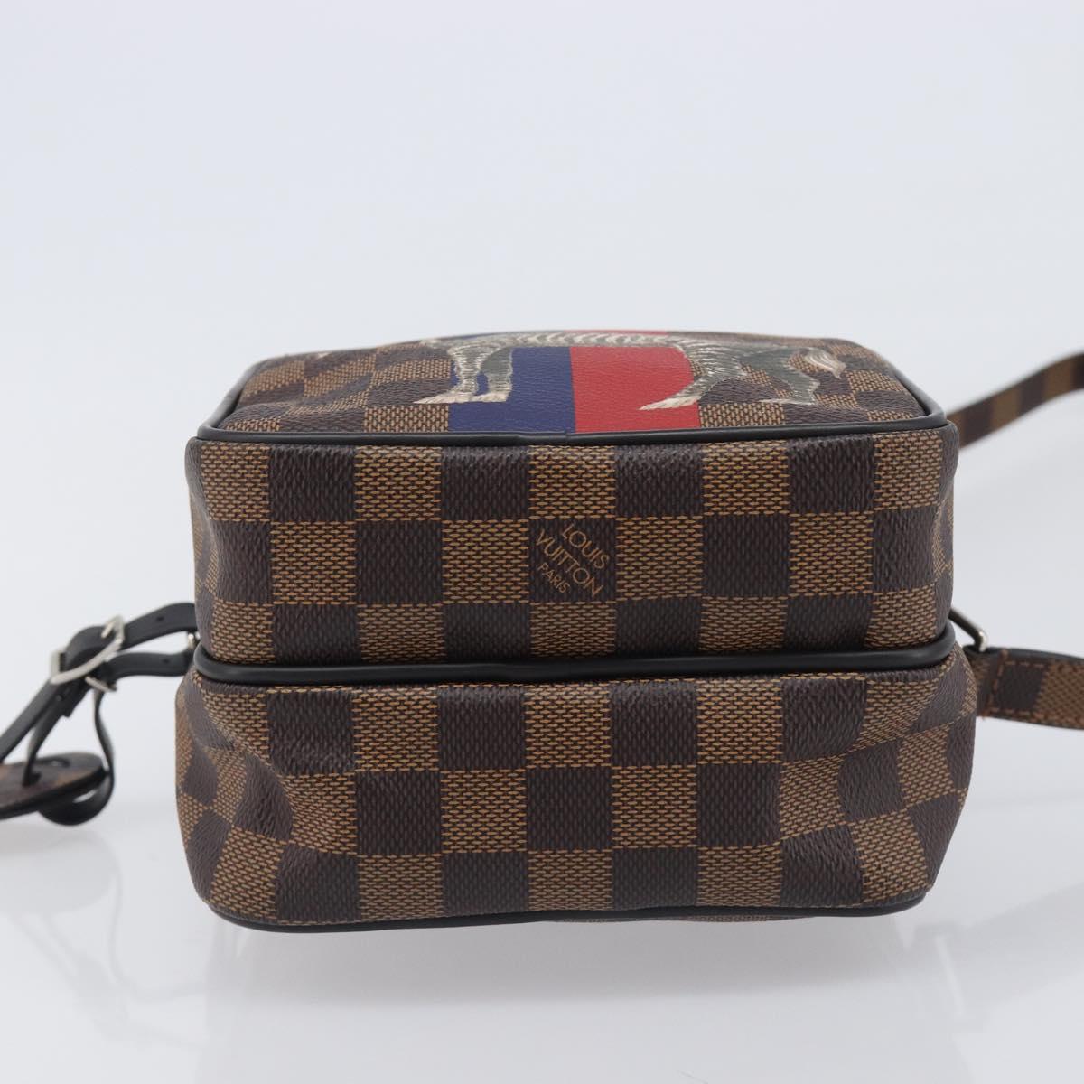 LOUIS VUITTON Damier Ebene Amazon Shoulder Bag N42703 LV Auth 209583M