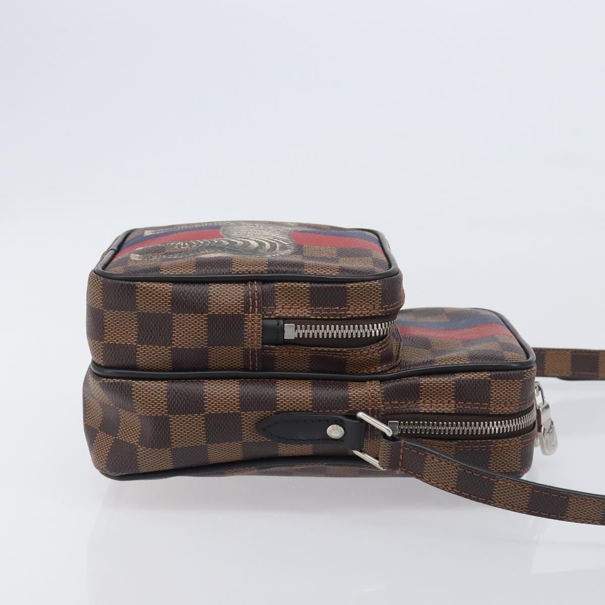 LOUIS VUITTON Damier Ebene Amazon Shoulder Bag N42703 LV Auth 209583M