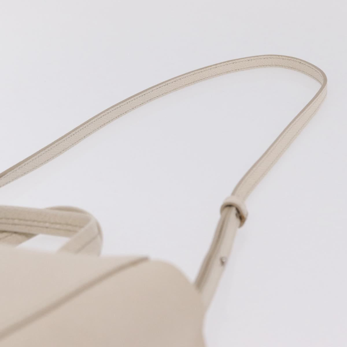 CELINE Hand Bag Leather 2way Black Silver Auth 209590A