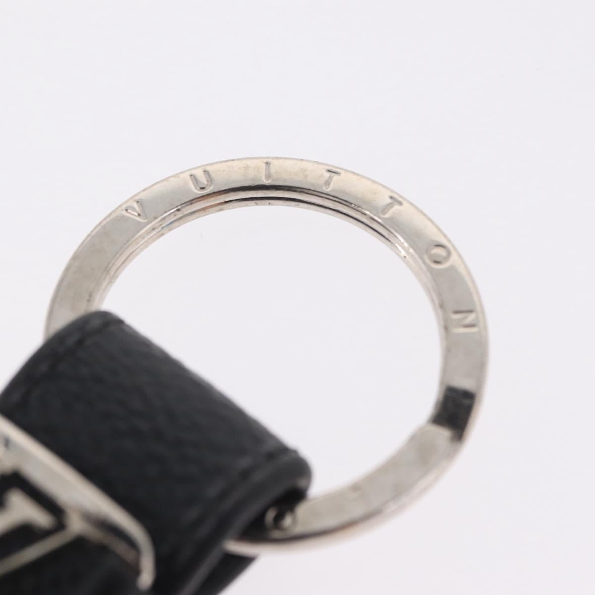LOUIS VUITTON Damier Graphite LV Dragonne Key Ring M62706 LV Auth 209607A