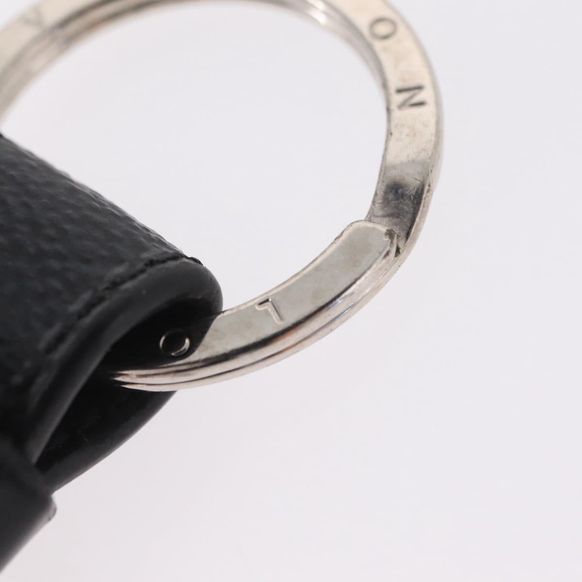 LOUIS VUITTON Damier Graphite LV Dragonne Key Ring M62706 LV Auth 209607A