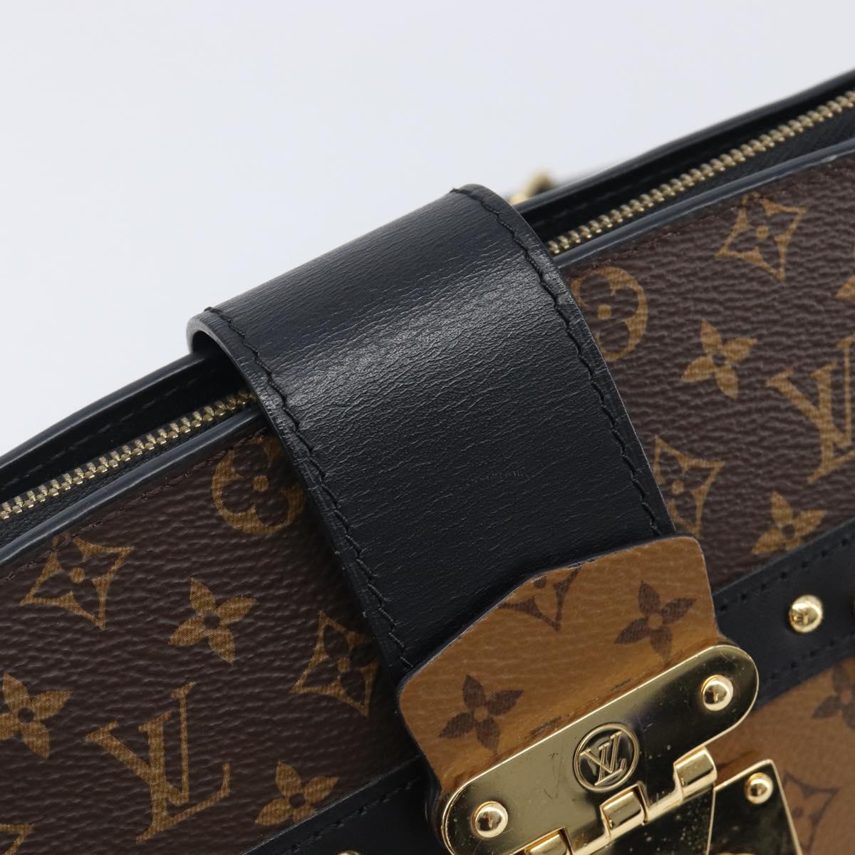 LOUIS VUITTON Monogram Reverse Trunk Clutch Shoulder Bag M43596 Auth 209626SAM