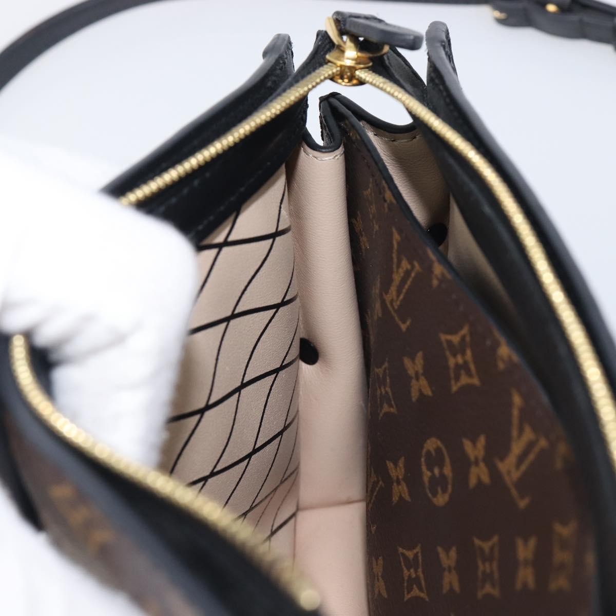 LOUIS VUITTON Monogram Reverse Trunk Clutch Shoulder Bag M43596 Auth 209626SAM