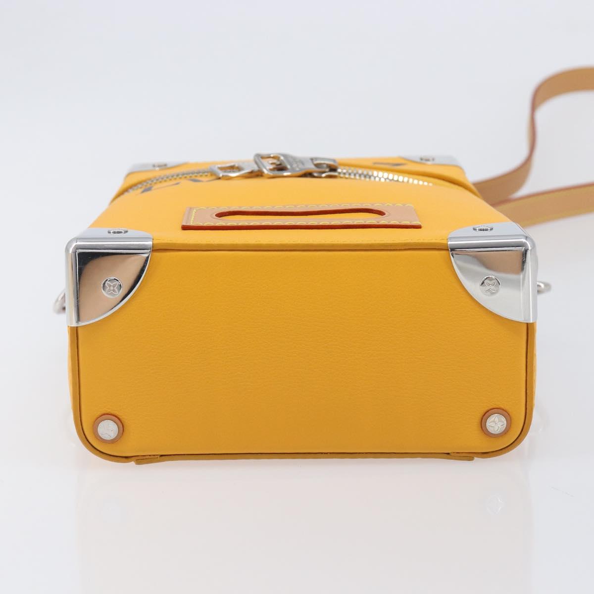 LOUIS VUITTON Vertical Box Trunk Shoulder Bag Saffron M59666 Auth 209644SAM