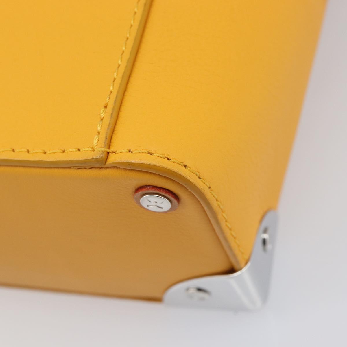 LOUIS VUITTON Vertical Box Trunk Shoulder Bag Saffron M59666 Auth 209644SAM