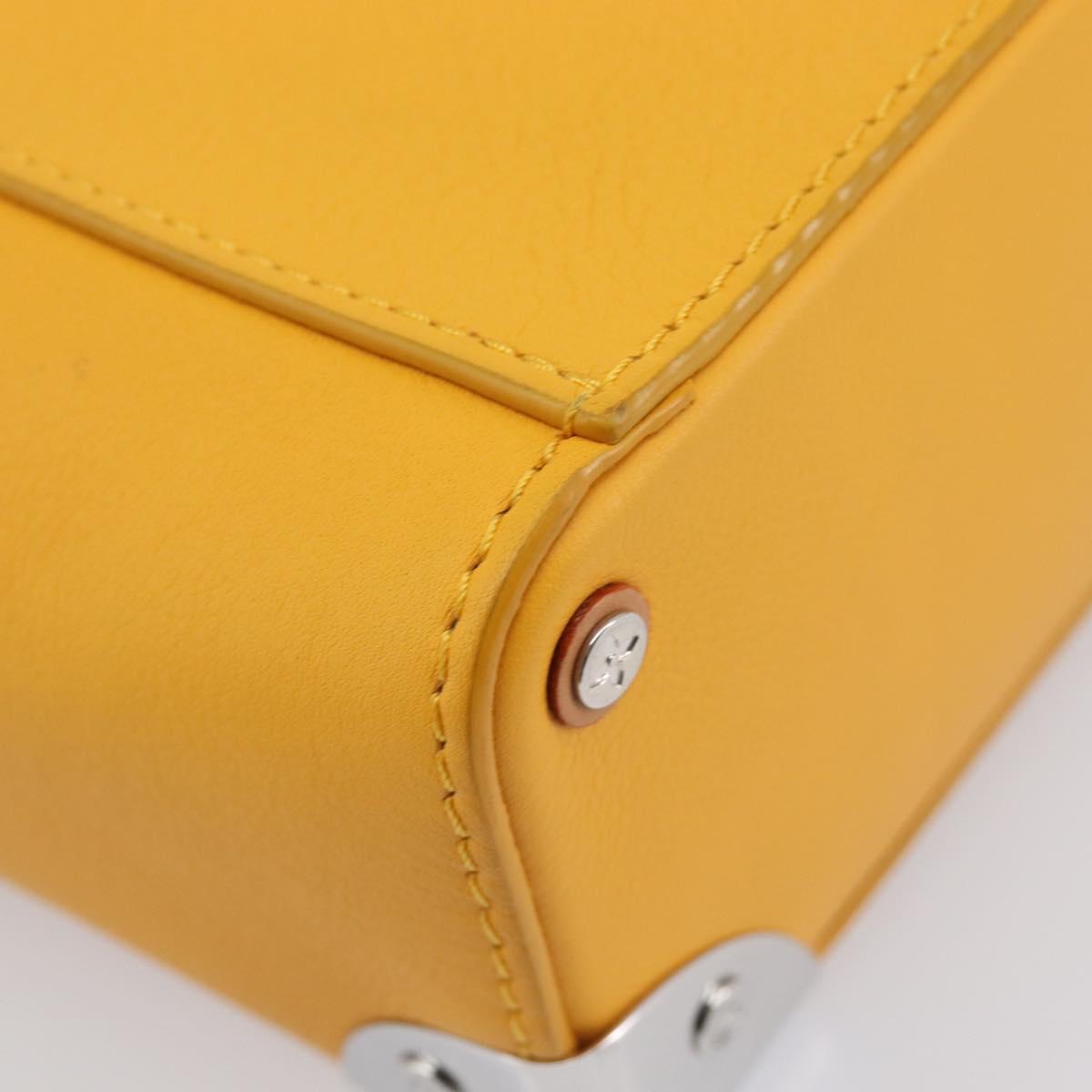 LOUIS VUITTON Vertical Box Trunk Shoulder Bag Saffron M59666 Auth 209644SAM