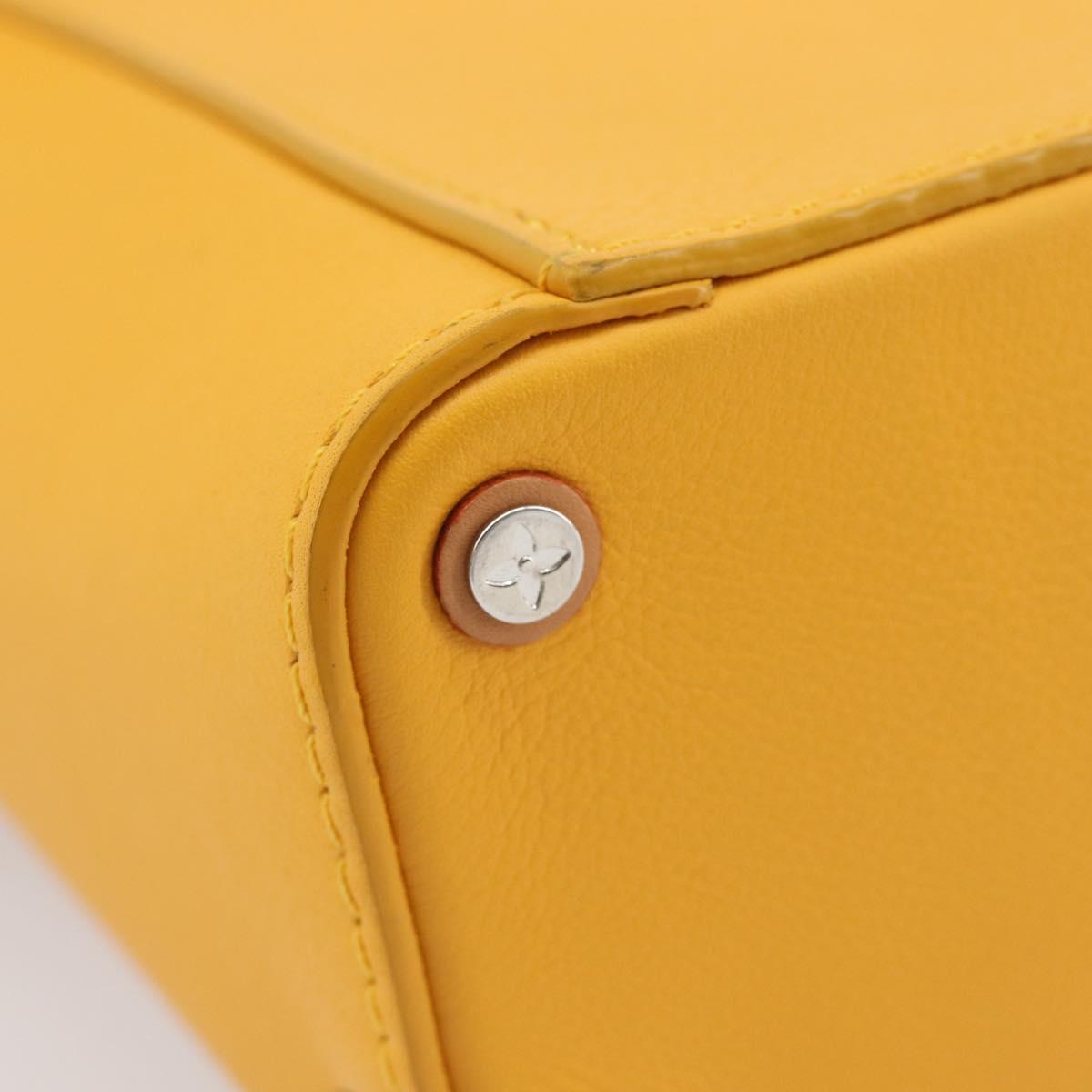 LOUIS VUITTON Vertical Box Trunk Shoulder Bag Saffron M59666 Auth 209644SAM