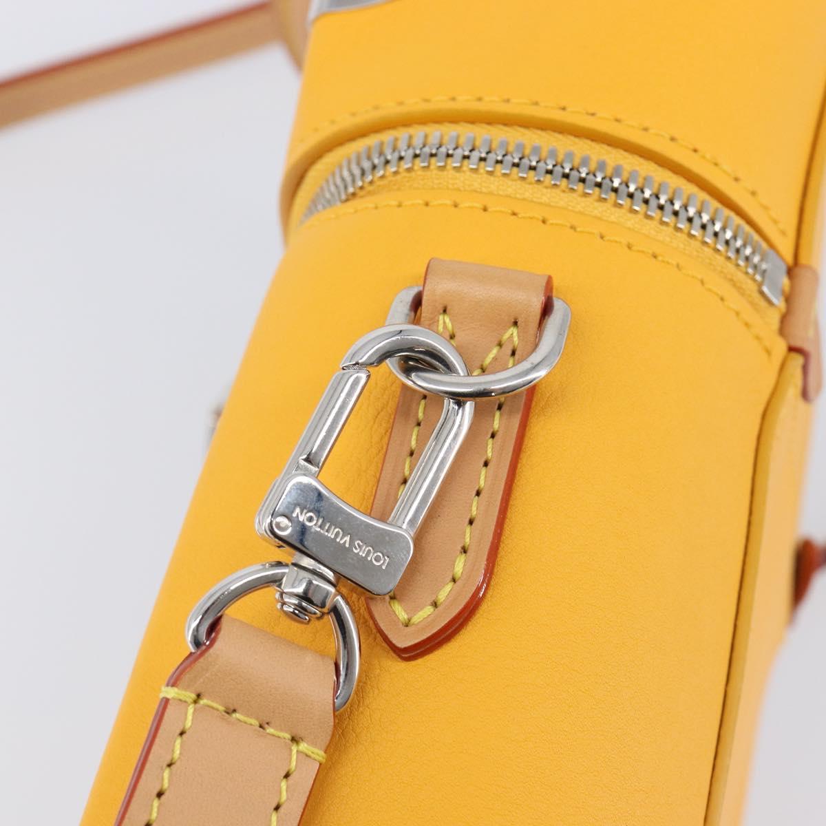 LOUIS VUITTON Vertical Box Trunk Shoulder Bag Saffron M59666 Auth 209644SAM