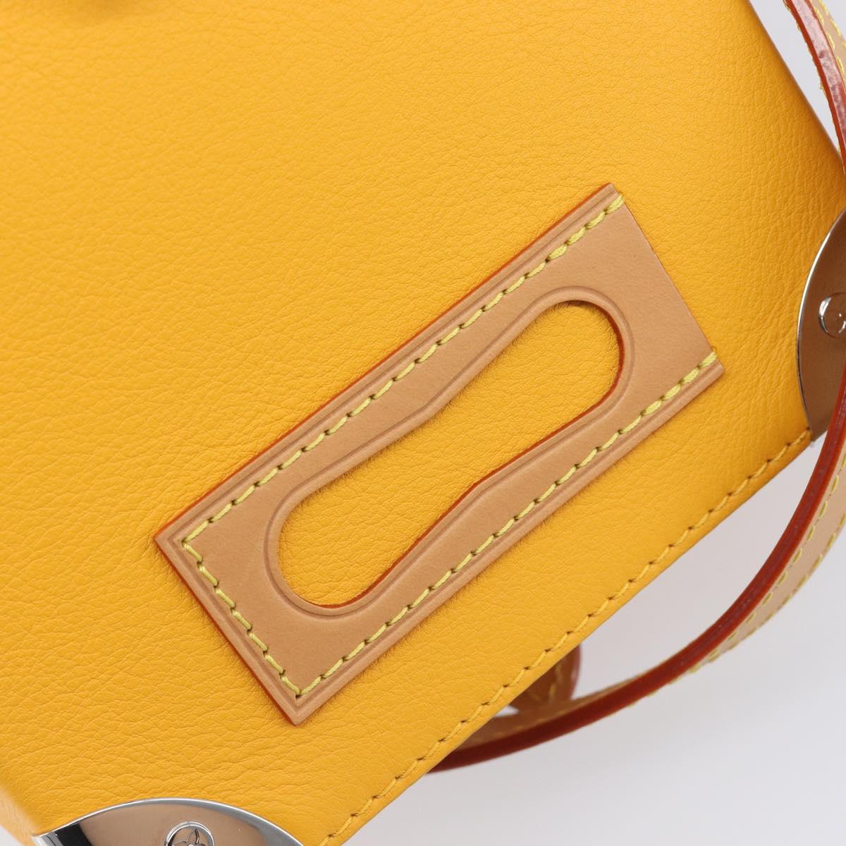 LOUIS VUITTON Vertical Box Trunk Shoulder Bag Saffron M59666 Auth 209644SAM