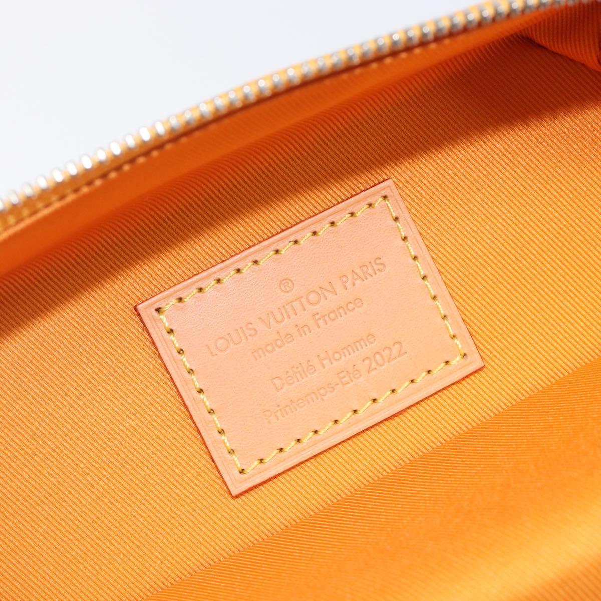 LOUIS VUITTON Vertical Box Trunk Shoulder Bag Saffron M59666 Auth 209644SAM