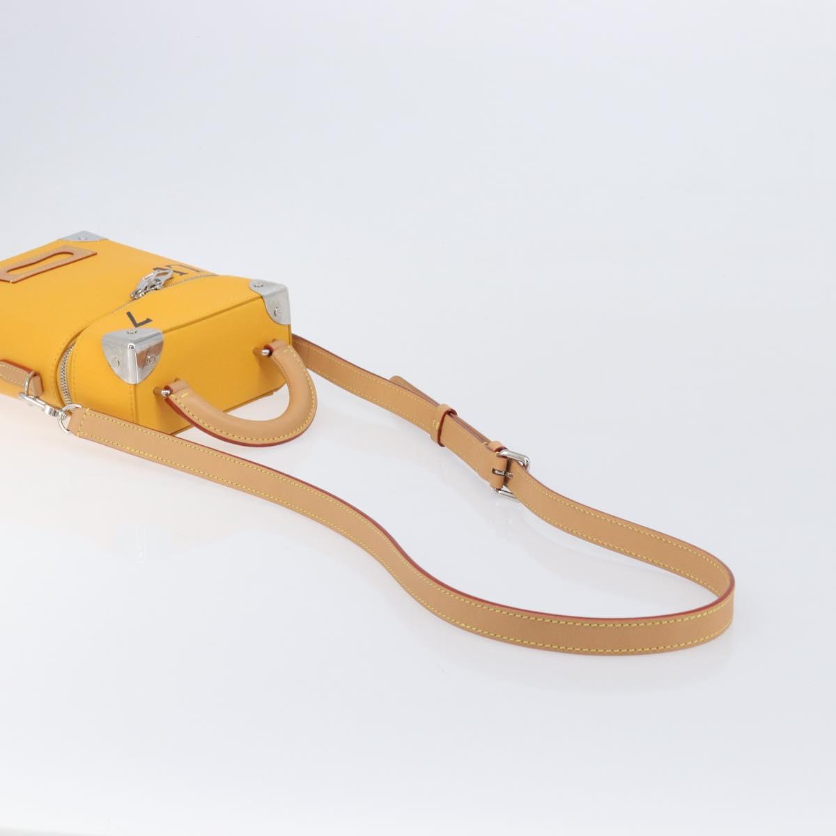 LOUIS VUITTON Vertical Box Trunk Shoulder Bag Saffron M59666 Auth 209644SAM