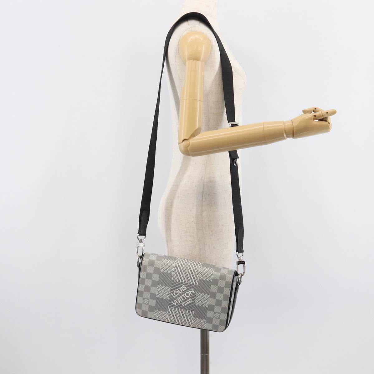 LOUIS VUITTON Damier Graphite Studio Messenger Antarctica N50014 Auth 209647SAM