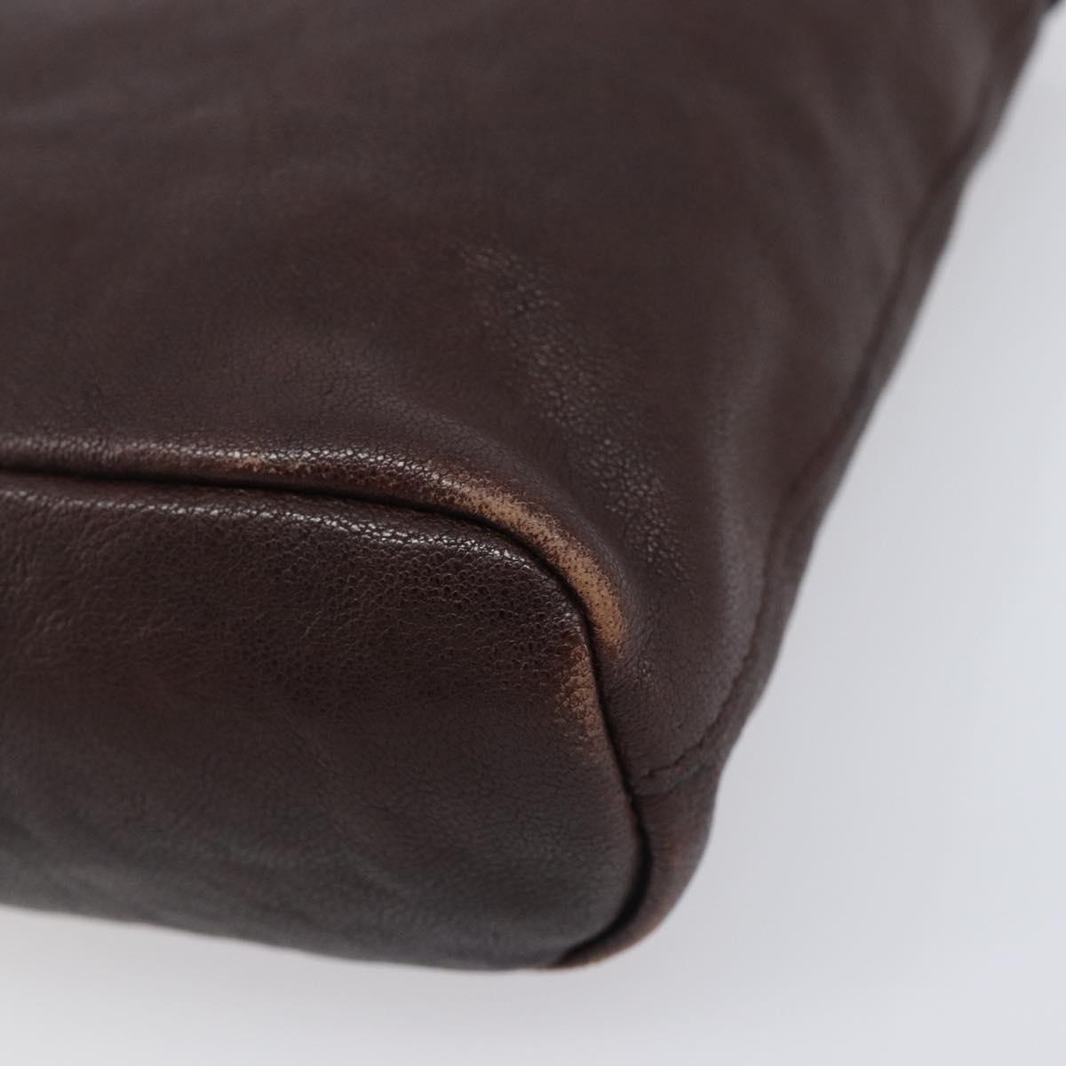 Miu Miu Shoulder Bag Leather Brown Auth 209665V