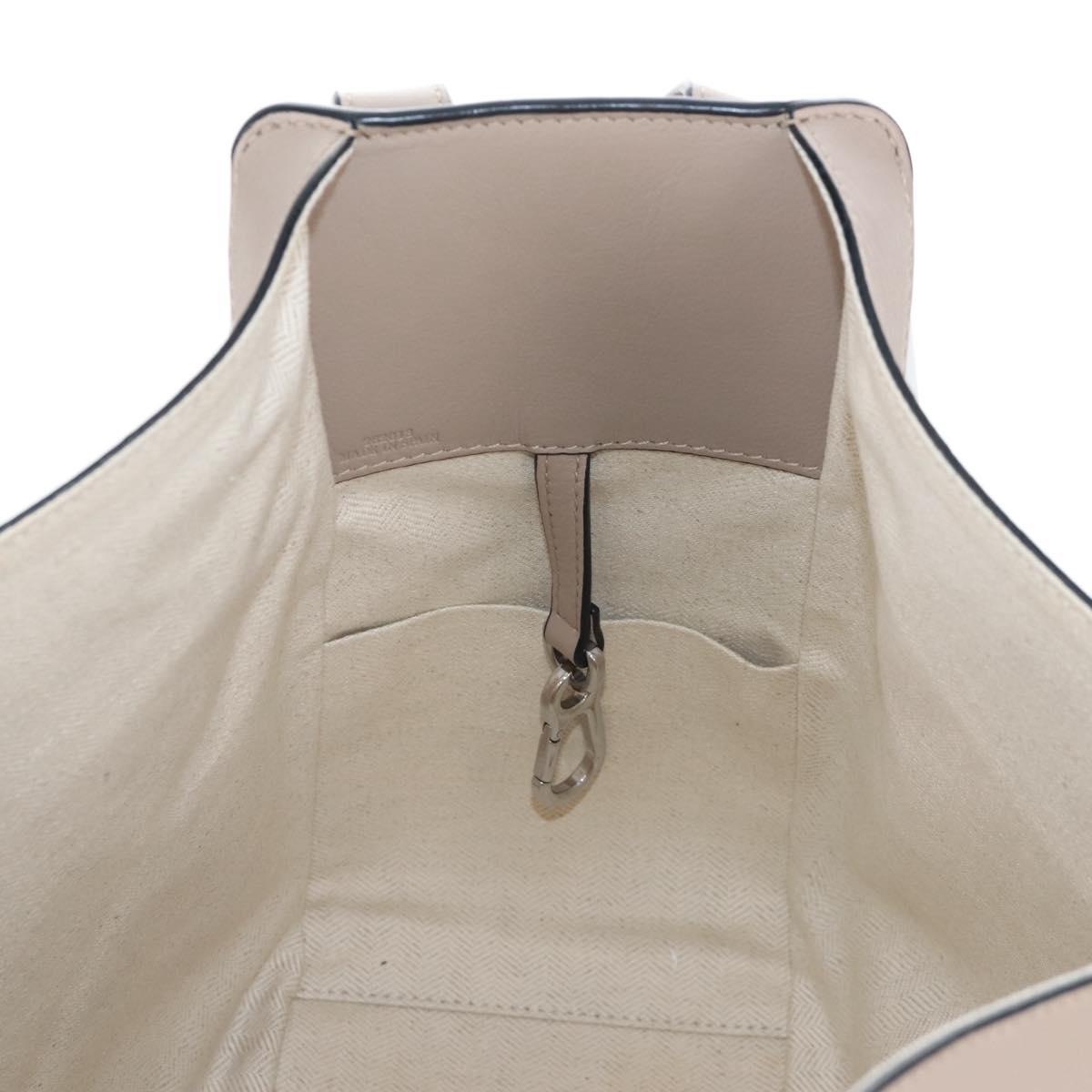 LOEWE Hammock Small Hand Bag Leather 2way Khaki Beige Auth 209674M