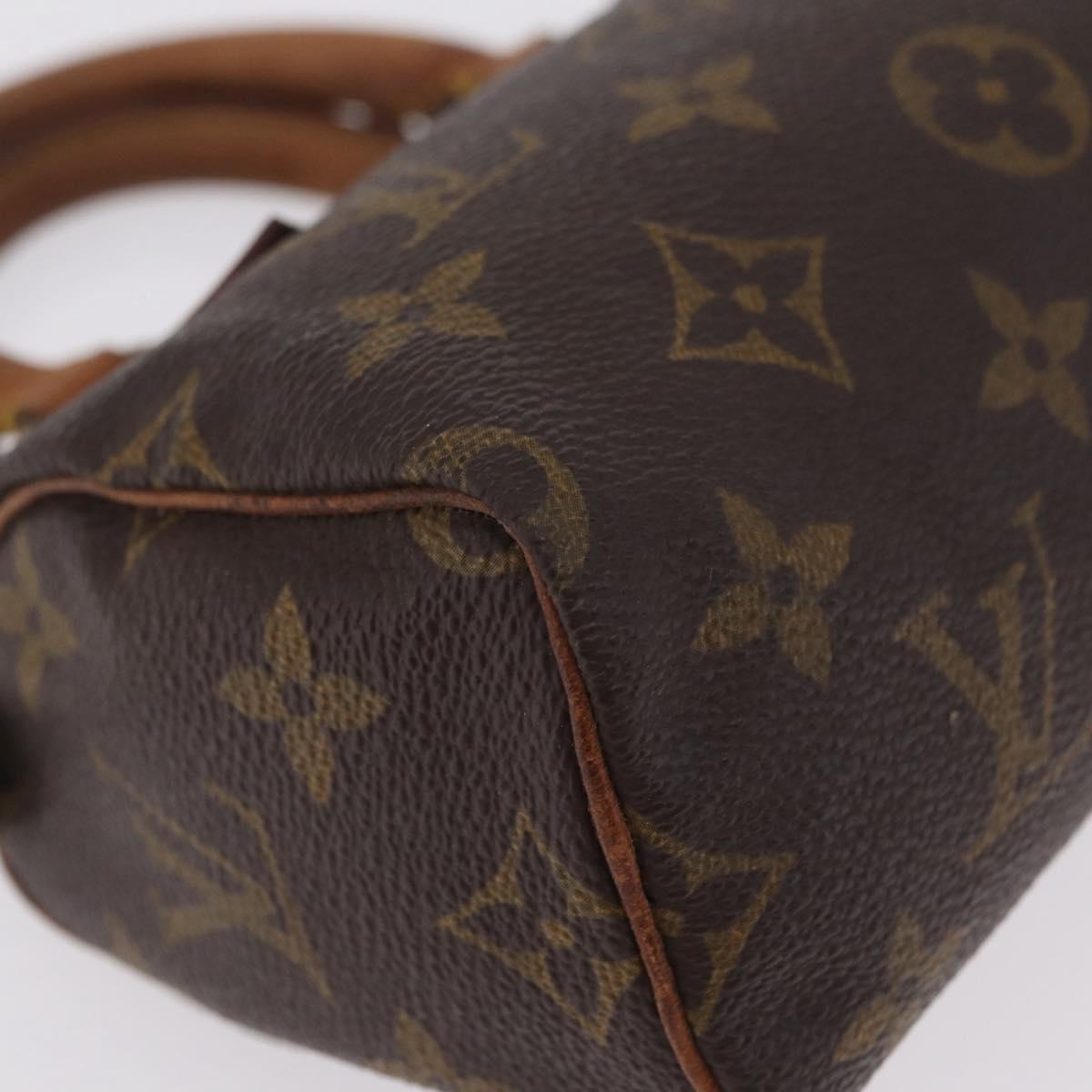 LOUIS VUITTON Monogram Mini Speedy Hand Bag M41534 LV Auth 209681