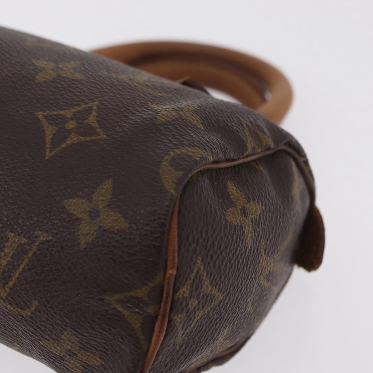 LOUIS VUITTON Monogram Mini Speedy Hand Bag M41534 LV Auth 209681