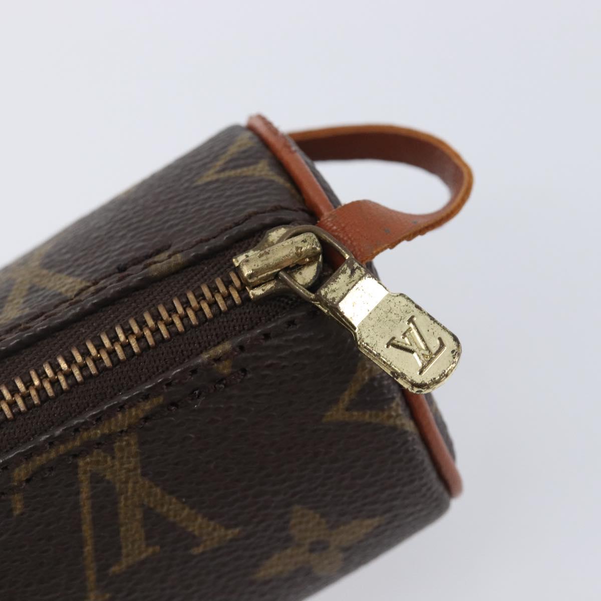 LOUIS VUITTON Monogram Papillon Pouch Pouch LV Auth 209683