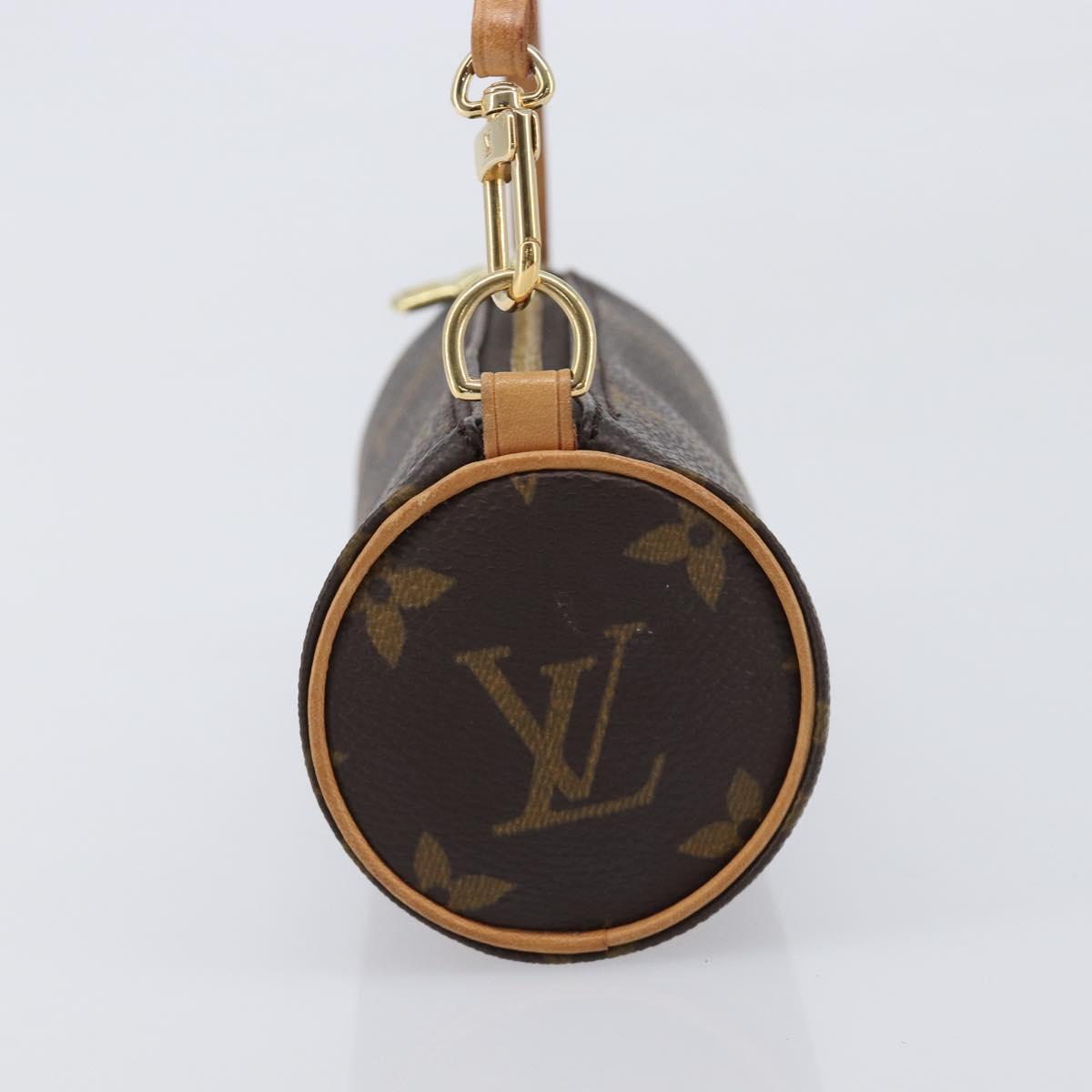 LOUIS VUITTON Monogram Papillon Pouch Pouch LV Auth 209700