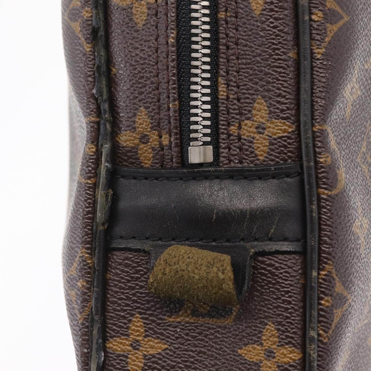 LOUIS VUITTON Monogram Macassar Porte Documents Voyage Bag M52005 LV Auth 209702